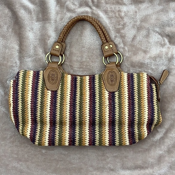 Relic Woven Multicolored Braided Handle Bag - Picture 7 of 12